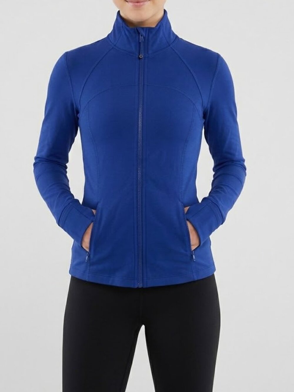 Lululemon Define Jacket Blue Size 6 Zip Up Athletic Track Jacket